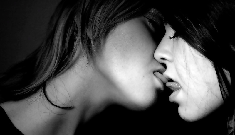 Lesbian girls kissing love