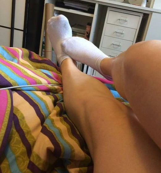 Masturbating ankle socks pic