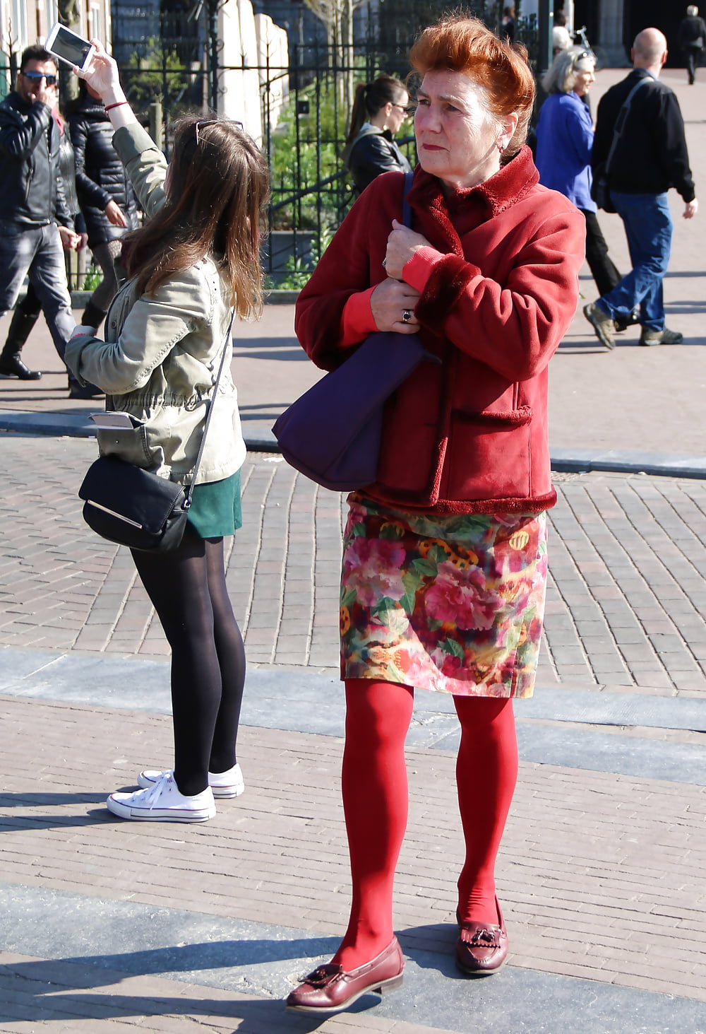 Sex Candid Street Pantyhose Tights Old Bitches In Ph Image