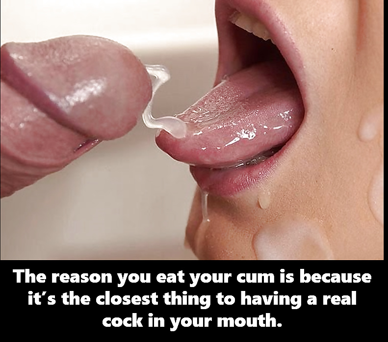 Cum inside his mouth