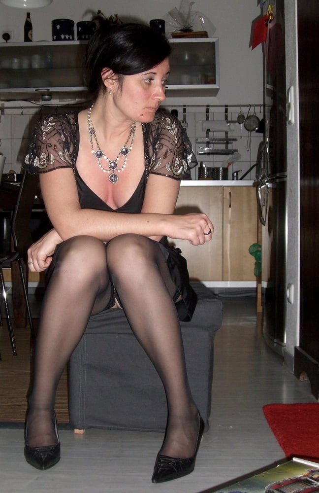 Housewife in pantyhose