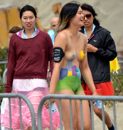 Porn Image Body Painted Chinese Girl Nude At Bay To Breakers 281971932