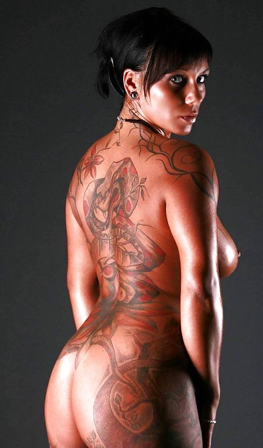 Nude Woman With Tattoos.