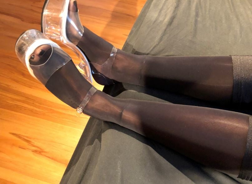 Boots, Clear Heels and Spandex Leggings - 25 Photos 