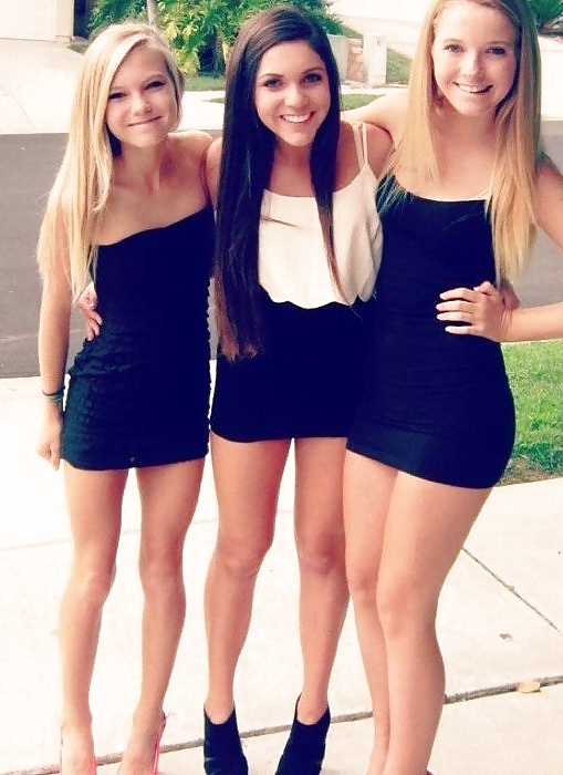 Sex sexy Facebook teens in Micro Dress image