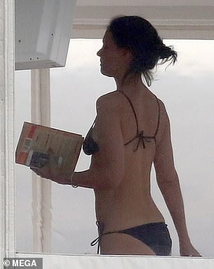 Miss butt brazil topless in a bikini on miami