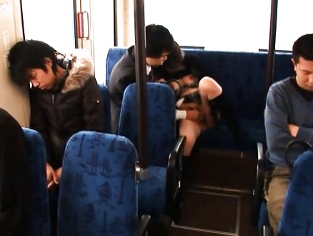 Sex Japanese amateur groped and fucked in the train image