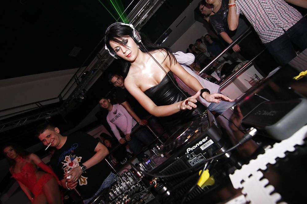 Sex DJ Miki Love Topless Boobs At Club Vanilla image