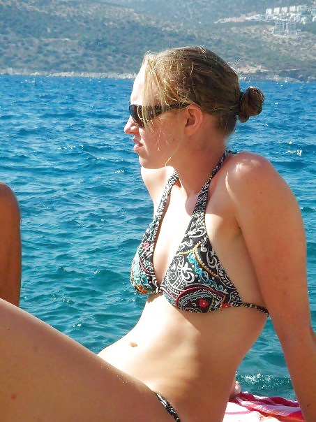 Sex bikini,, a group of sluts on holiday. image