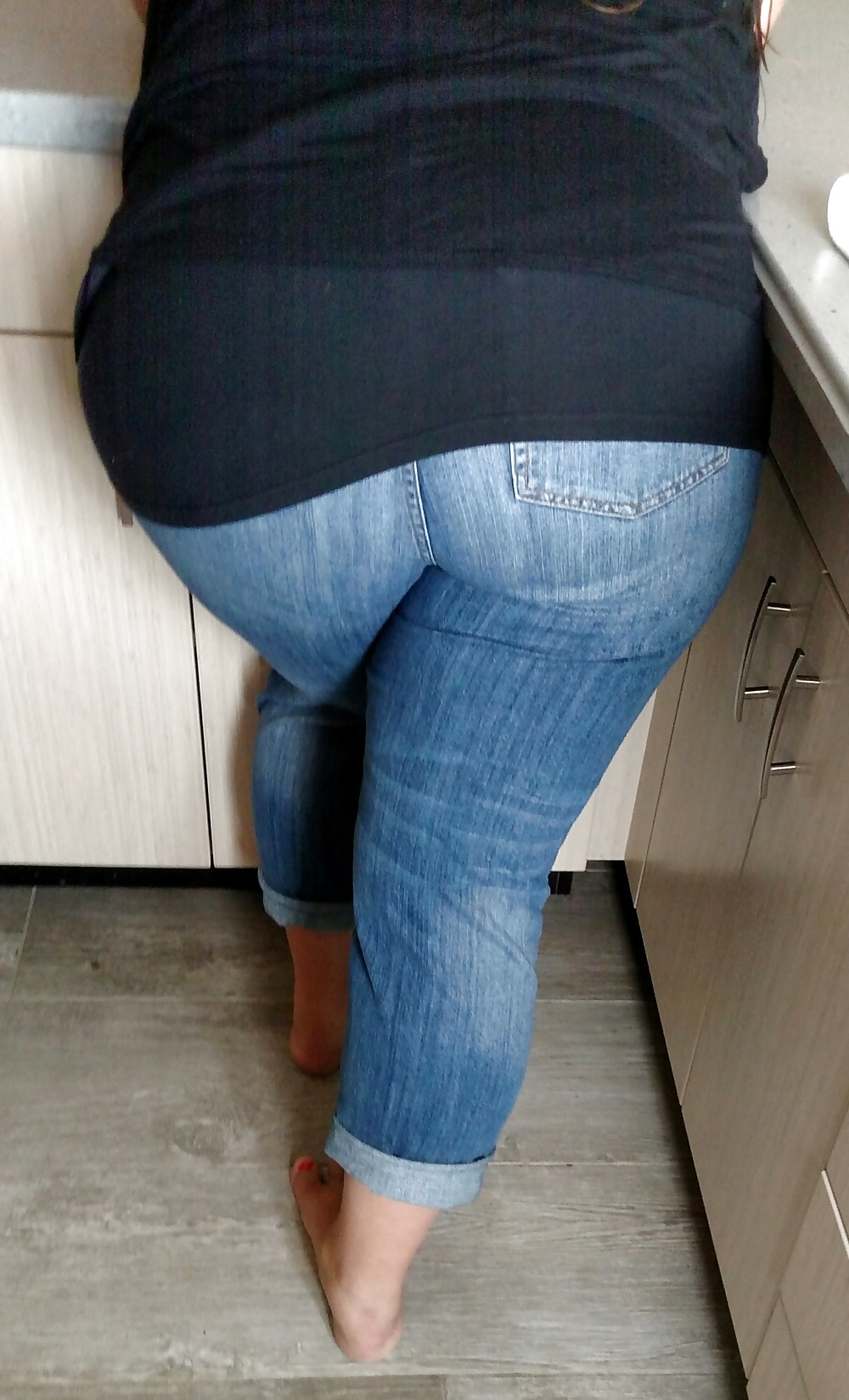 Sex Fat butt BBW in jeans image