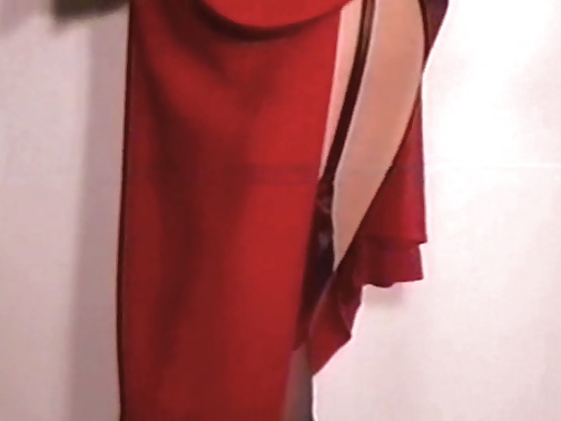 Sex Red Secretary Suit stocking Tops image
