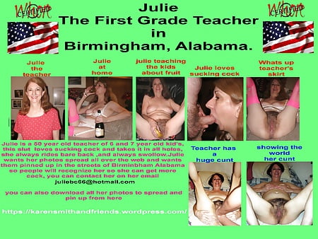 Slut Teacher Julie of  Birmingham, Alabama USA
