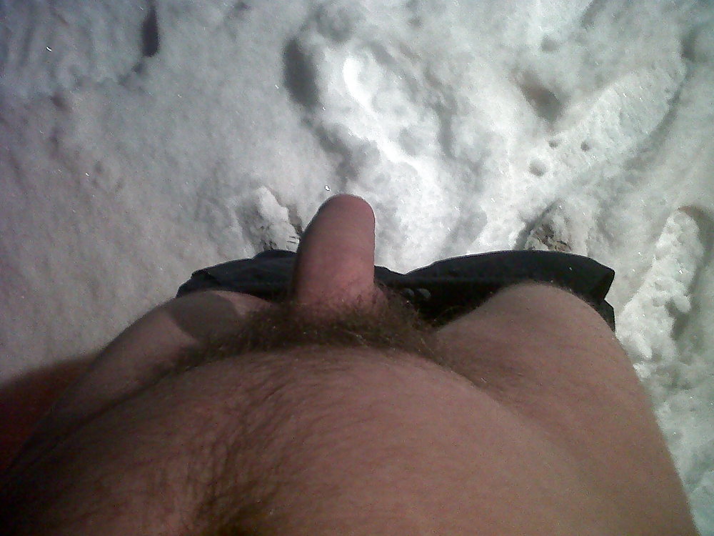 Sex out in the snow image