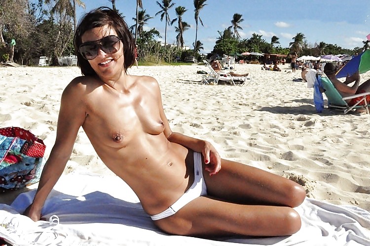 Sex topless beach image