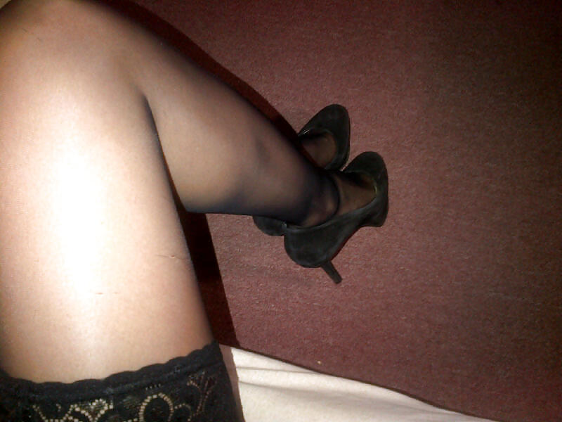 Sex My GF Legs Feet & Black Stockings image