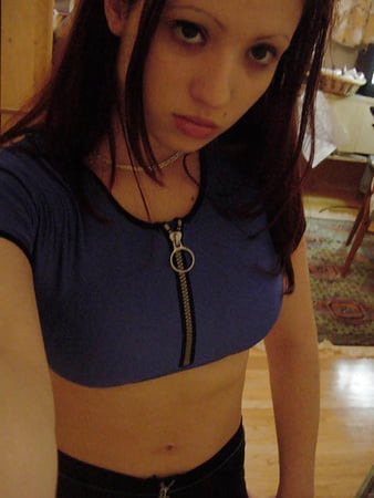 SEXY brunette teen make selfshots 3