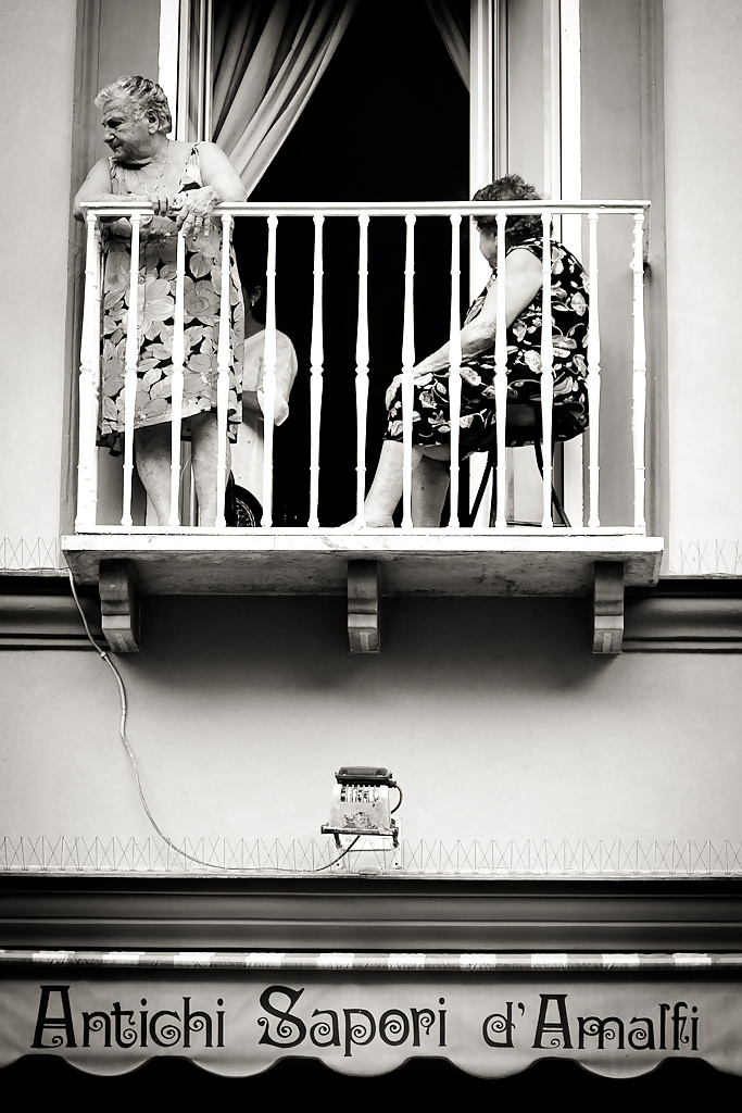 Sex Grannies on the balcony or in the window. image