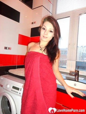 fooling around naked and washing my feet         