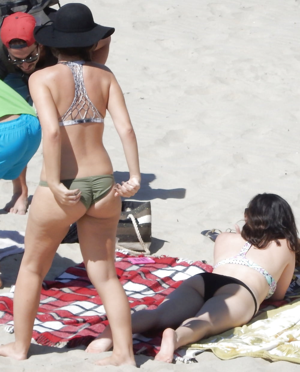 Sex Girl in bikini with big boobs at the beach image