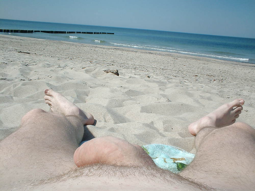Sex Nude dick on the beach image