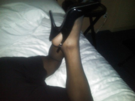 Another of pair black heels
