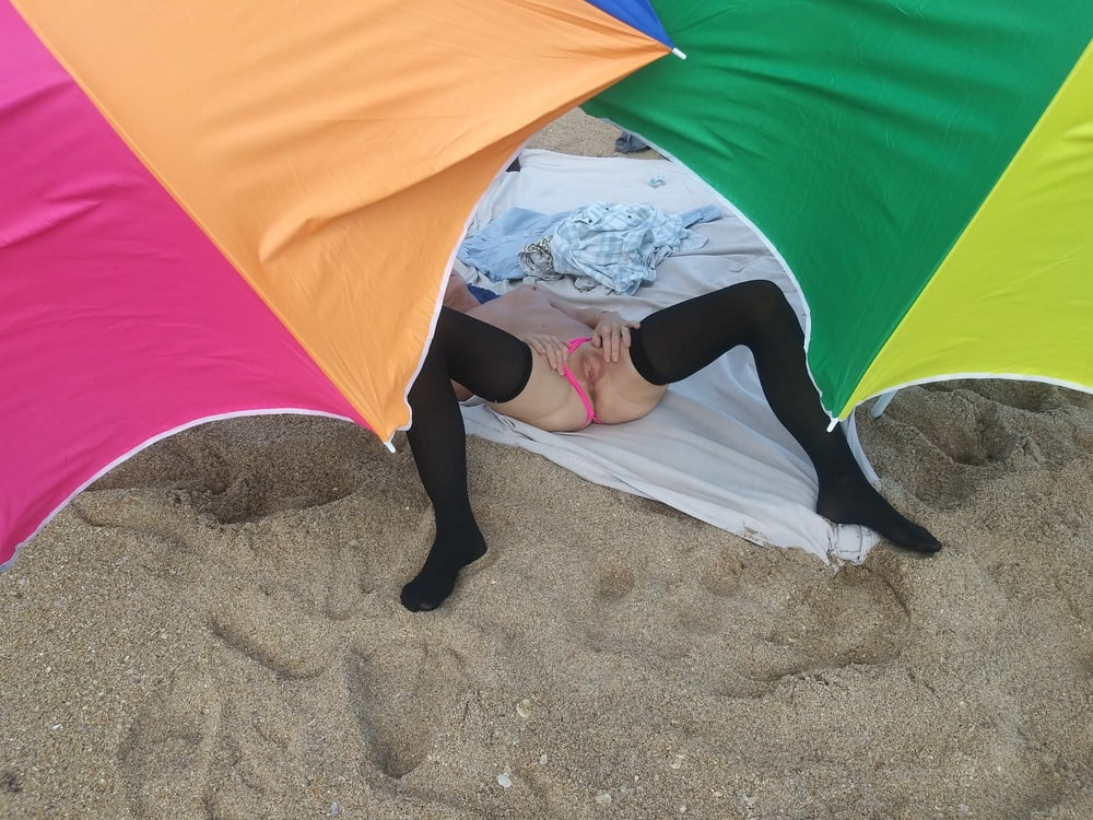 Stockings at the beach? - 18 Photos XXX Porn Album #139569