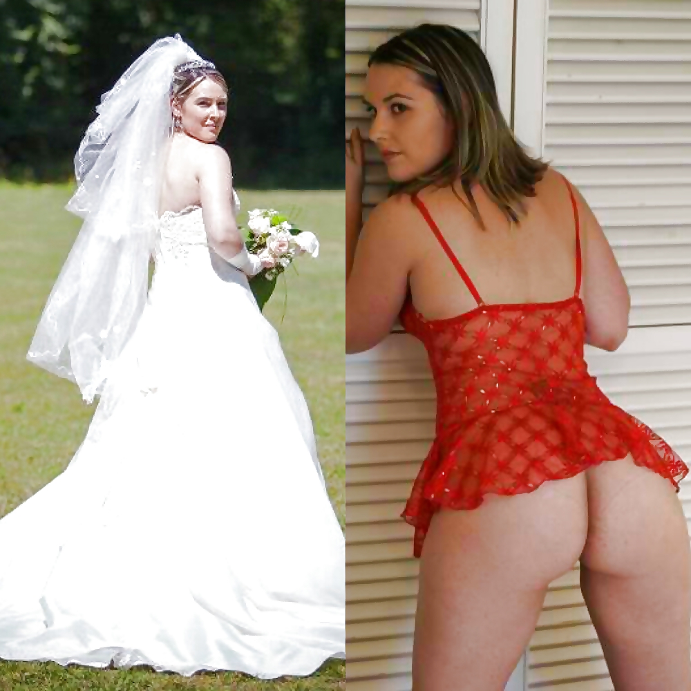 Sex Real Amateur Brides Dressed Undressed 12 image