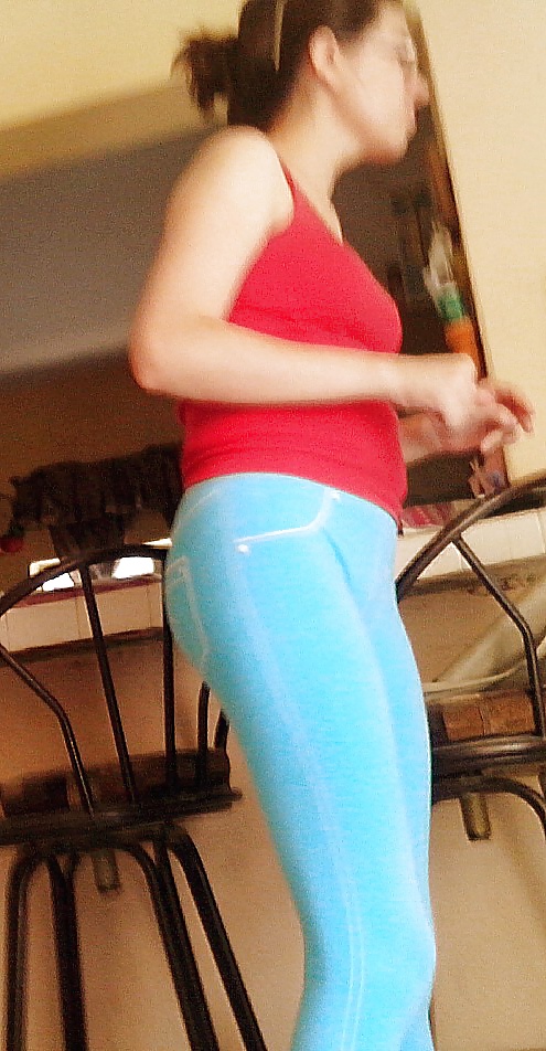 Sex my sist in law in blue tights image