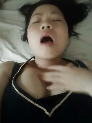 Sex Nice  Chinese friend with big boobs masturbates with me image