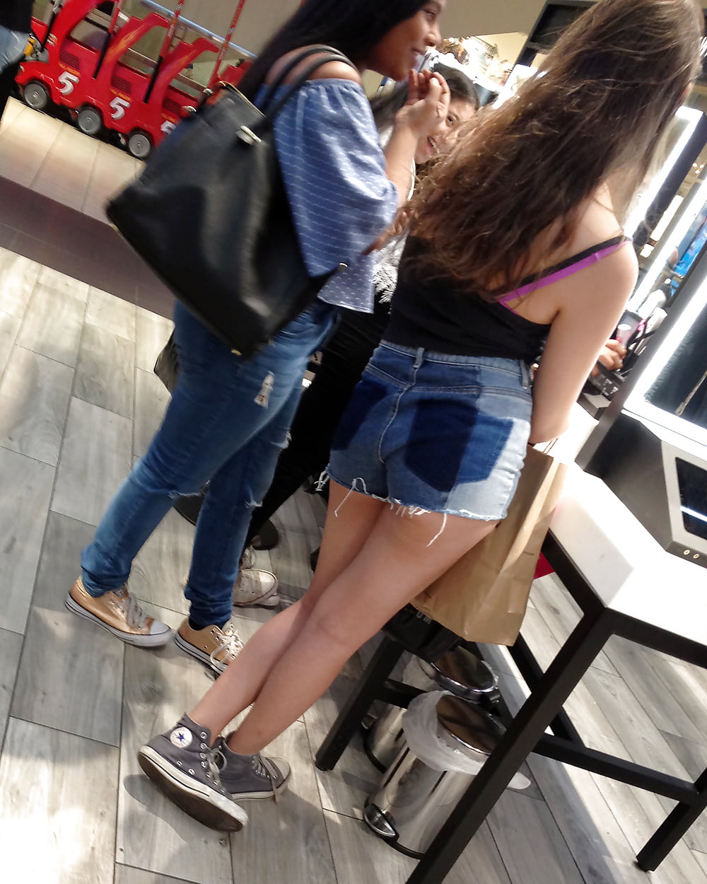 Sex sexy teen jean shorts nyc voyeur image