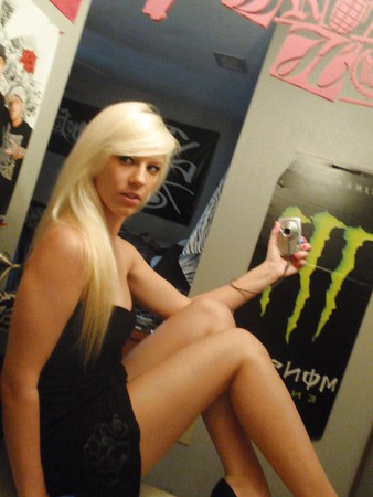 Cute blonde self pictures