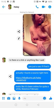 haley stedeford is always exposed         