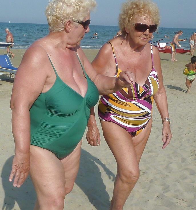 Sex Grannies on beach image