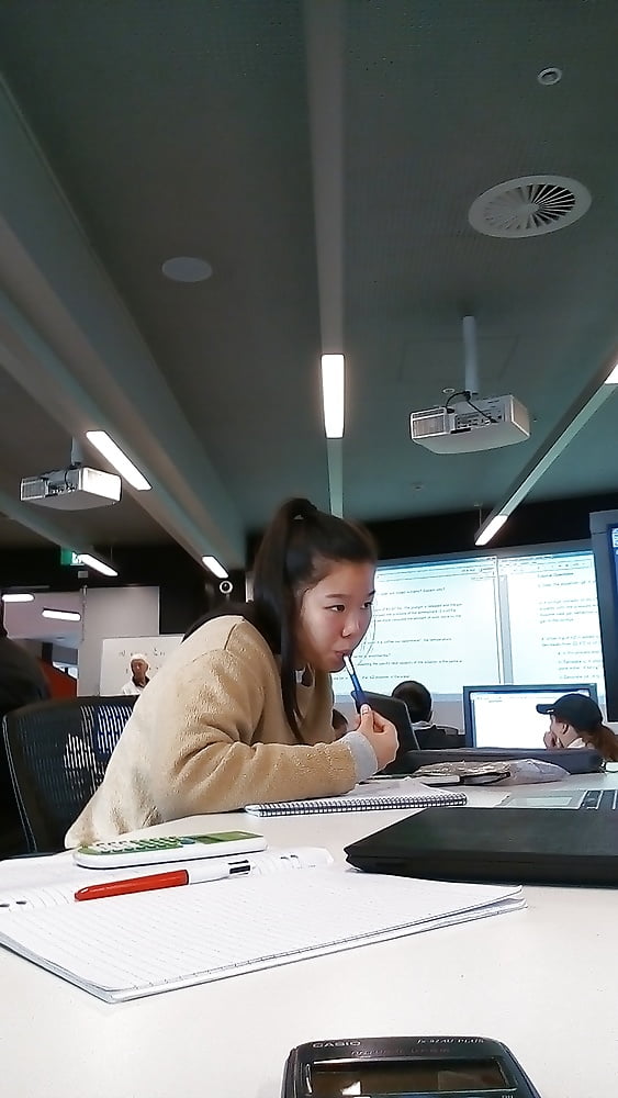 Sex Hot asian teen in class image