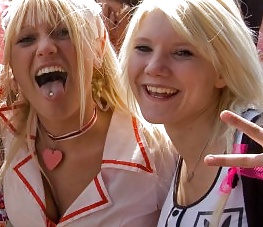 Sex Danish teens-173-174-175 party cleavage tongue piercing image