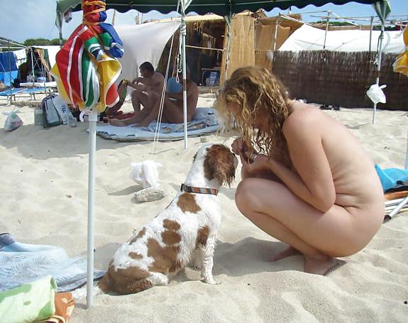 Sex beach nude babes image