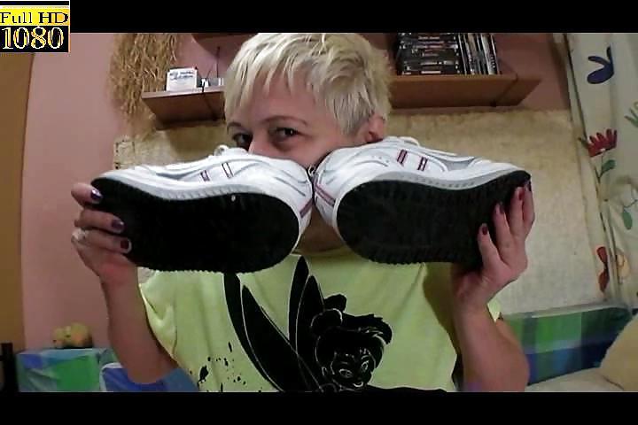 Sex Sneaker smelling POV image
