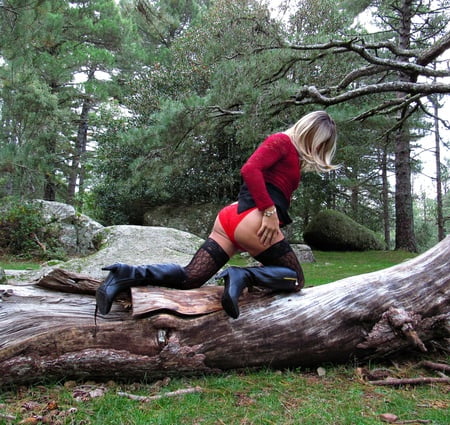 sexy blonde milf in sexy underwear         