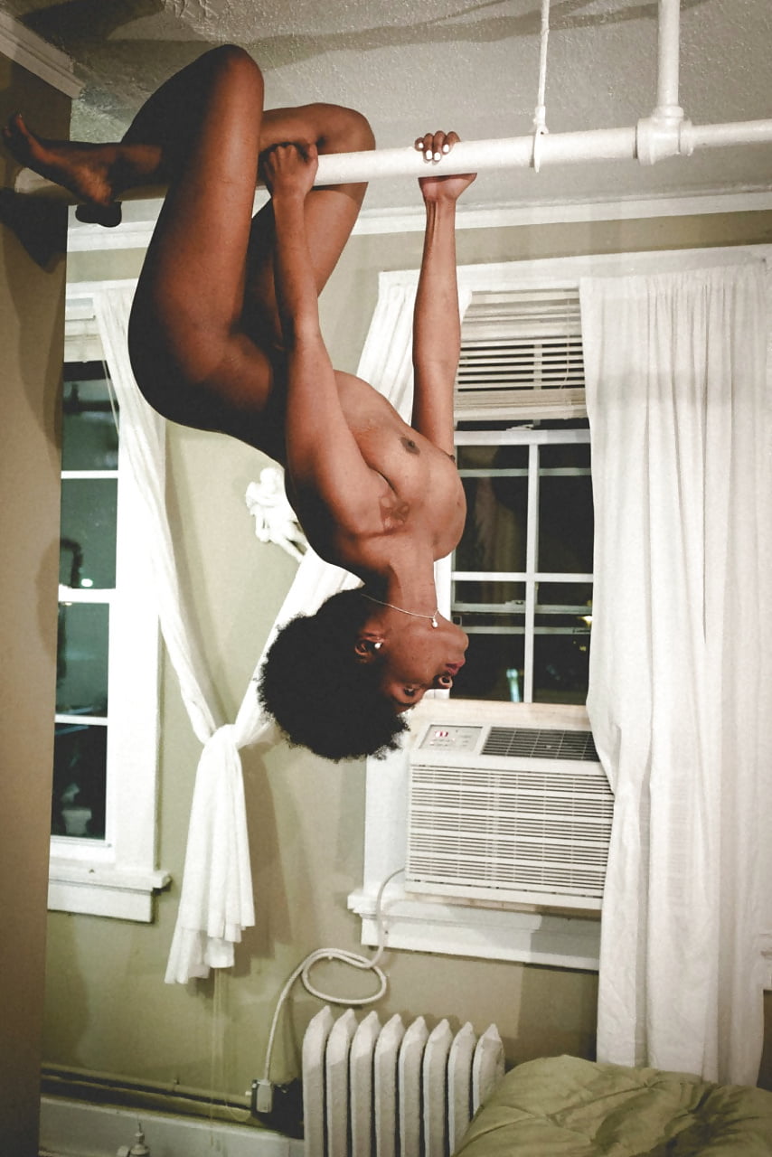 Ebony upside down