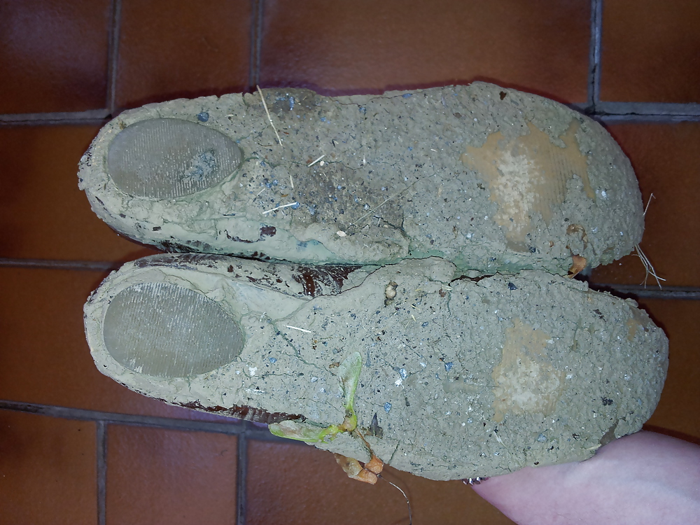 Sex Wifes mud sludge dirty ballerinas flats shoes image