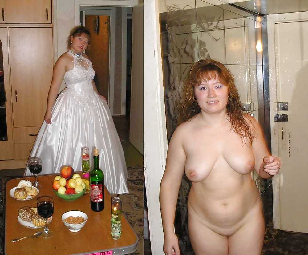 Sex Real Amateur Brides - Dressed Undressed 11 image