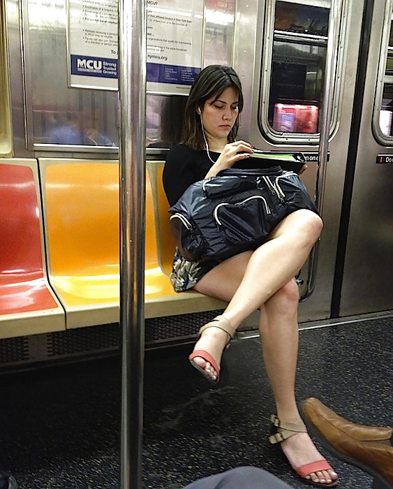 Sex voyeur nyc subway sexy legs image