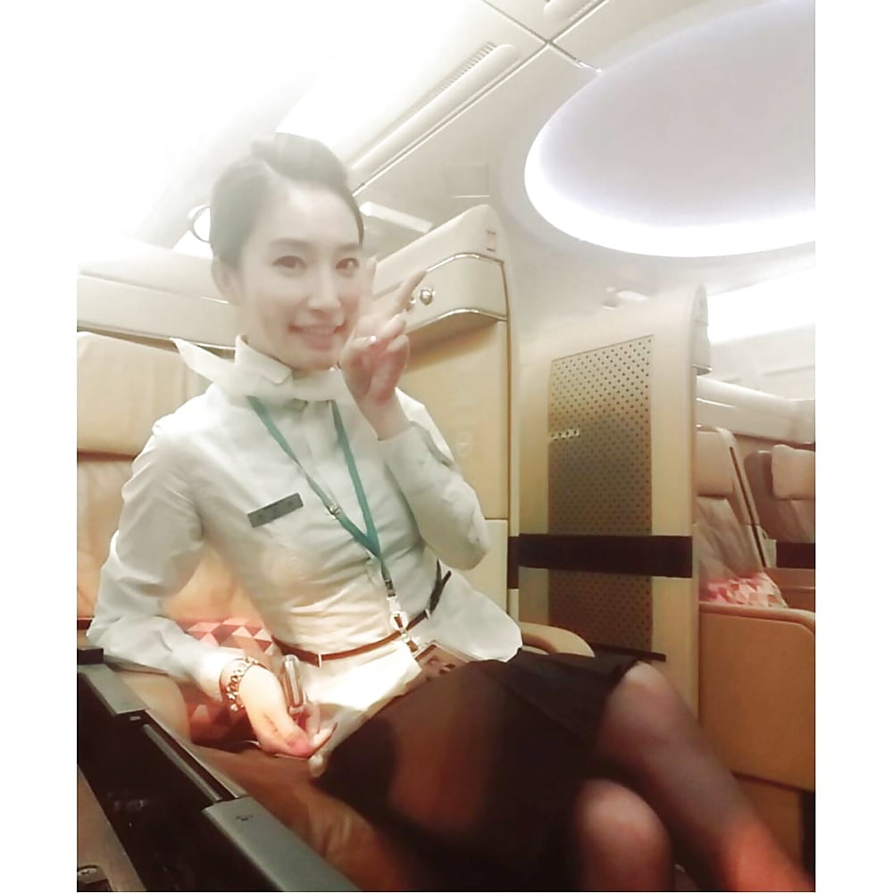 Sex Korean air hostess takes self pics image