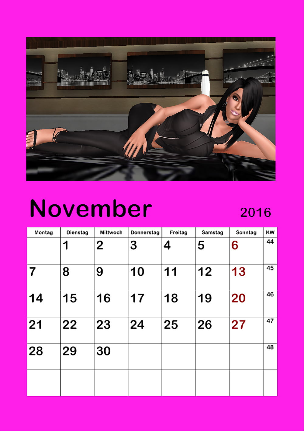 Sex Kalender 2016 zum ausdrucken image