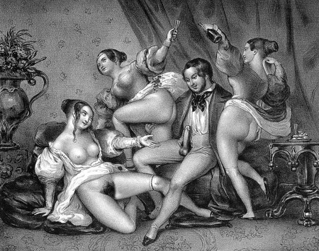 Orgy Porn Drawings - Orgy (retro drawings) - 24 Pics | xHamster