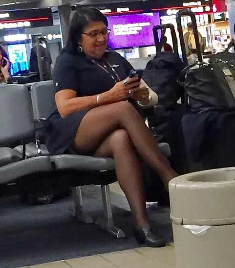 Sex FLIGHT ATTENDANT CANDIDS - I (Stocking Tops) - ORIGINAL image