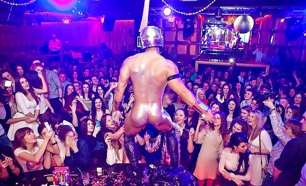 Sex Real Stripp Show of Naked DJ (CFNM) II image