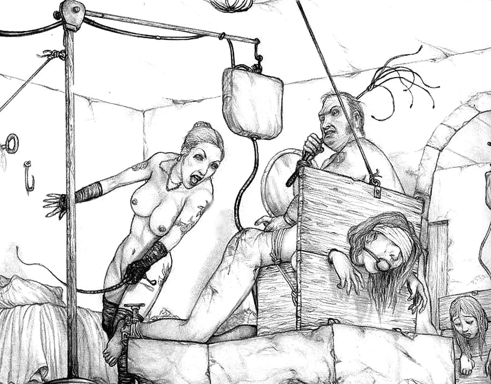 BDSM electric torture art.