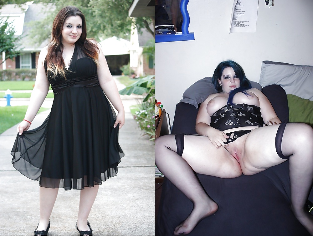 Sex big ladies, dressed and undressed image