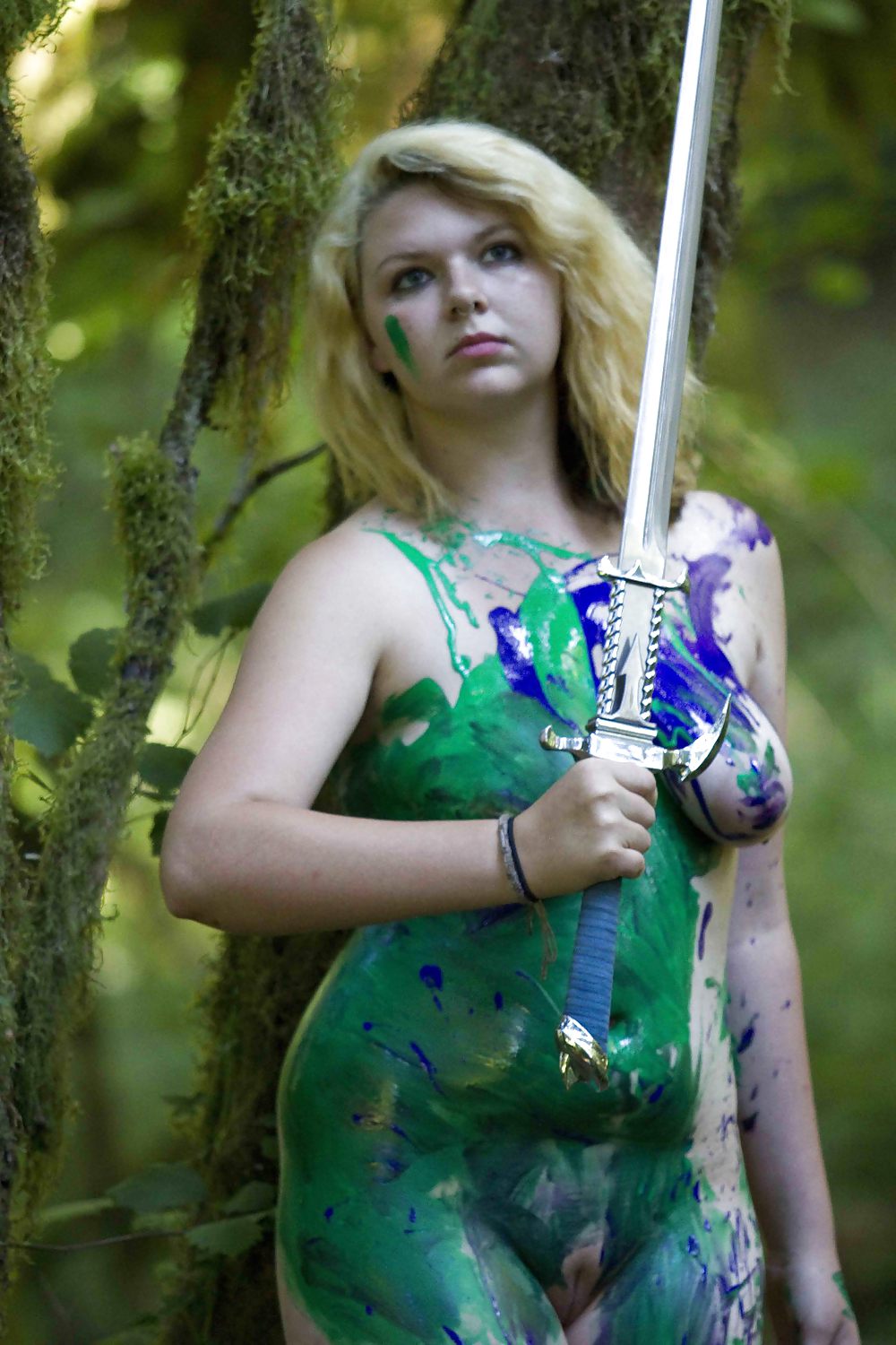 Sex Girl talked into stripping for (art) image